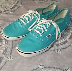 Teal Vans Size 10.5